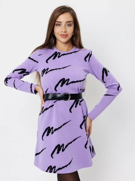 Платье женское трикотажное трапеция повседневное ПЛИ577