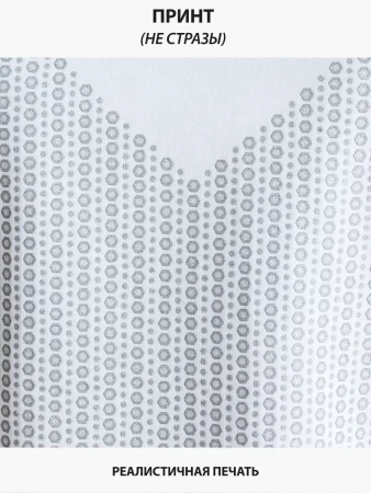 Футболка с принтом базовая хлопок имитация страз новогодняя