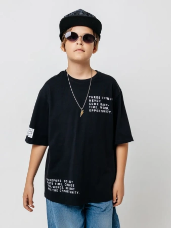 Футболка для мальчика оверсайз с принтом