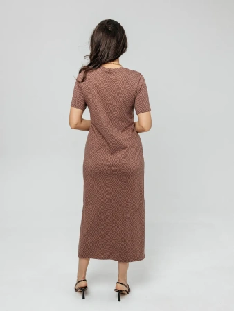 Платье женское трикотажное больших размеров длинное ПЛК609