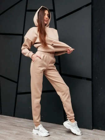 Костюм спортивный женски с начесом оверсайз домашняя одежда