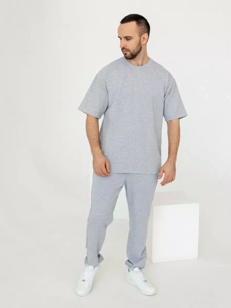 Домашний костюм мужской с брюками трикотажный хлопок