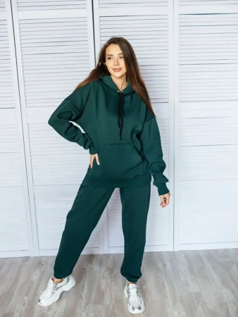 Спортивный костюм с начесом оверсайз кроя зимний