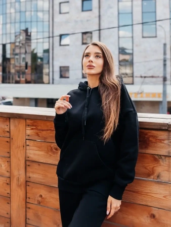 Спортивный костюм с начесом оверсайз кроя зимний