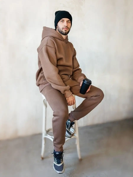 Костюм повседневный оверсайз теплый