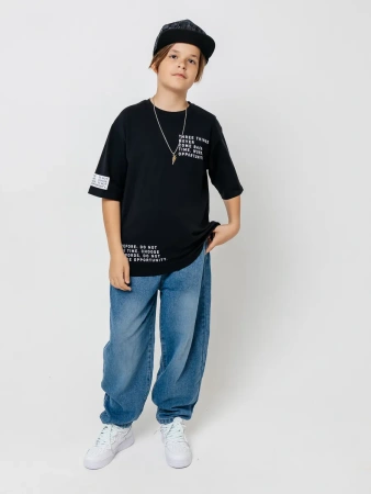 Футболка для мальчика оверсайз с принтом