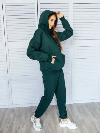 Спортивный костюм с начесом оверсайз кроя зимний