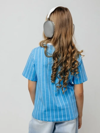 Футболка для девочки оверсайз с принтом хлопок