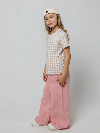 Футболка для девочки с принтом оверсайз