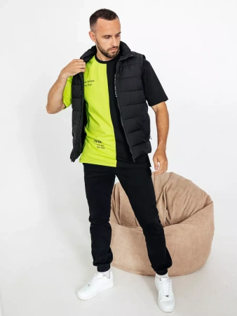 Футболка мужская спортивная с принтом хлопок