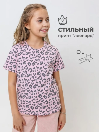 Футболка для девочки с принтом хлопок летняя пляжная