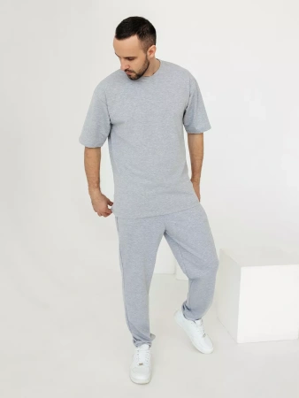 Домашний костюм мужской с брюками трикотажный хлопок