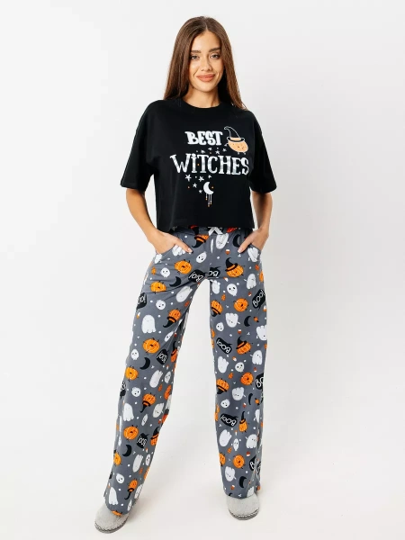 Пижама с штанами брючная большие размеры