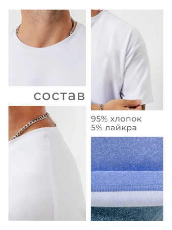 Футболка мужская хлопок летняя тренд