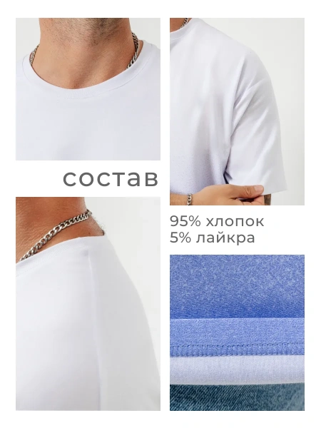 Футболка мужская хлопок летняя тренд