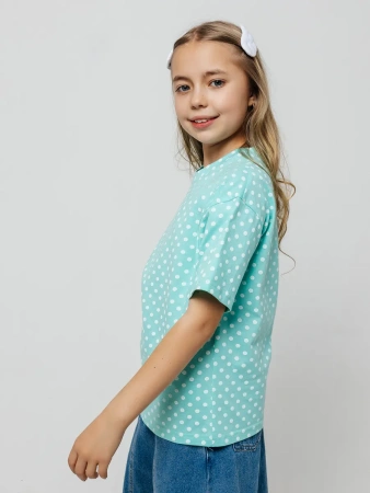 Футболка для девочки с принтом хлопок летняя пляжная