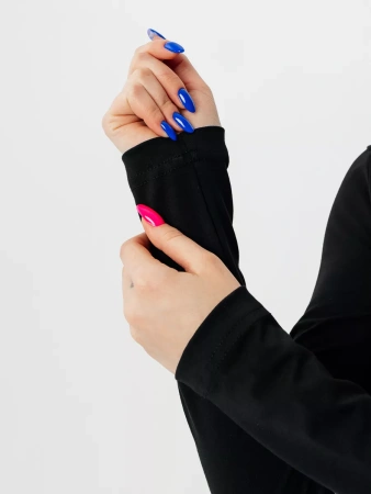 Платье женское трикотажное с длинным рукавом