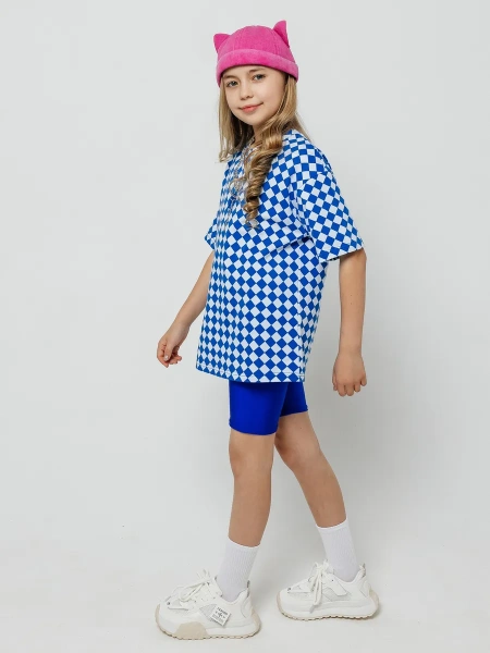 Футболка для девочки с принтом оверсайз