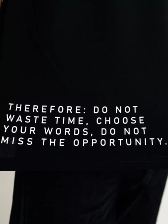 Футболка оверсайз черная плотная хлопок с лайкрой