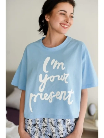 Пижама с штанами брючная большие размеры