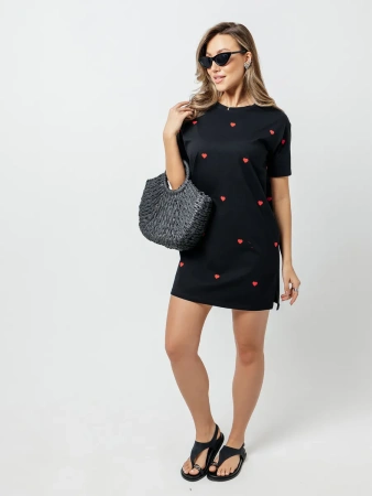 Платье нарядное короткое больших размеров повседневное