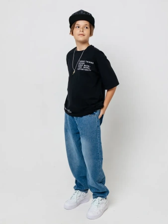 Футболка для мальчика оверсайз с принтом