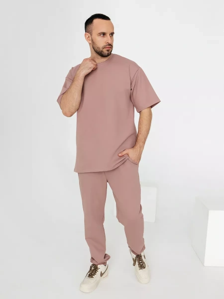 Домашний костюм с брюками трикотажный хлопок