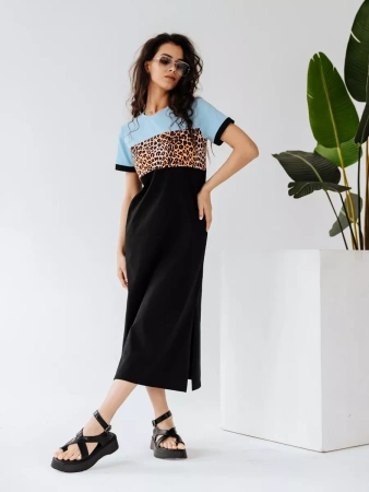 Платье женское трикотажное больших размеров домашнее ПЛК569