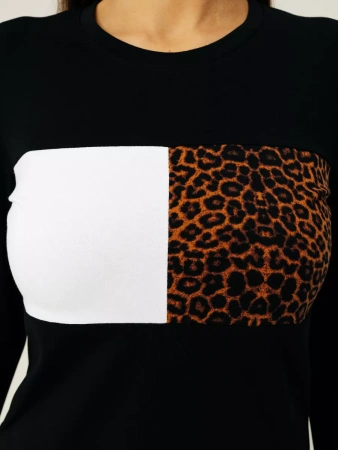 Платье женское трикотажное с длинным рукавом