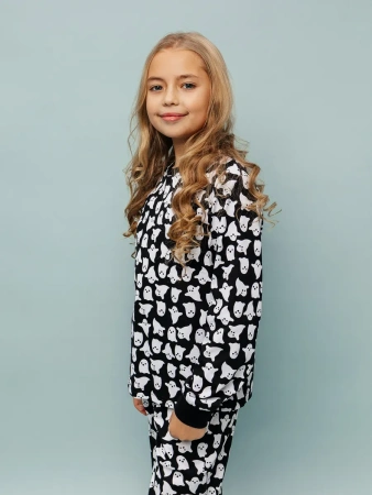 Пижама для девочки для мальчика хлопок с длинным рукавом