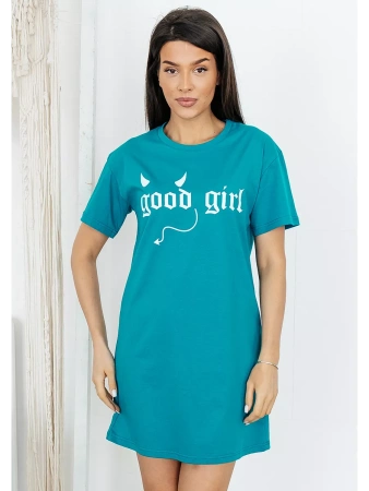 Туника домашнее платье с принтом