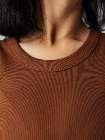 Платье женское в рубчик