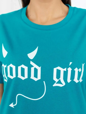 Туника домашнее платье с принтом