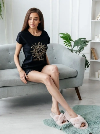 Пижама с шортами домашняя хлопок Halloween