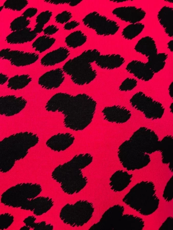 Платье женское трикотажное леопардовое мини трапеция ПЛИ577