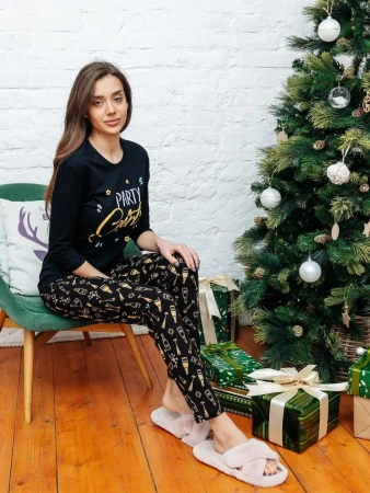 Пижама женская со штанами домашний костюм