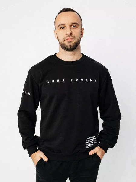 Свитшот мужской с принтом больших размеров