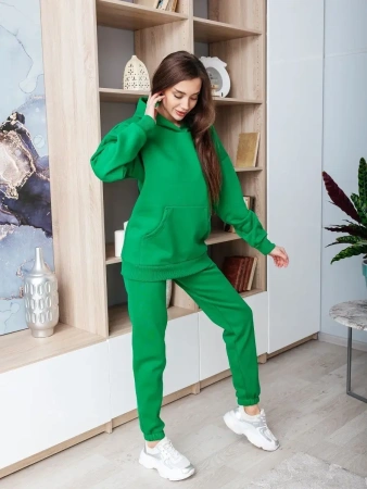 Костюм спортивный женски с начесом оверсайз домашняя одежда