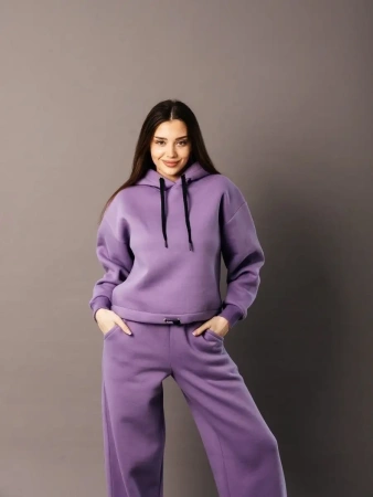 Спортивный костюм с начесом оверсайз кроя зимний