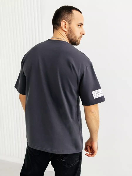 Футболка мужская оверсайз хлопок большие размеры