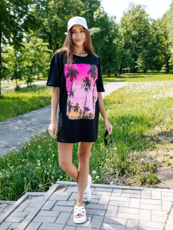 Туника платье домашнее повседневное больших размеров