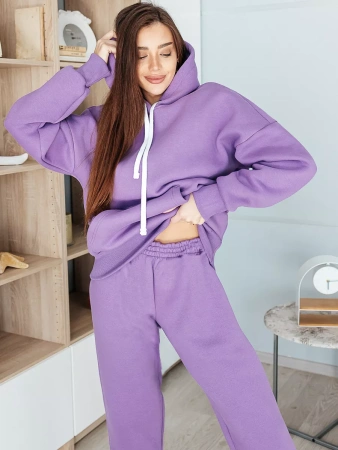 Спортивный костюм с начесом оверсайз кроя зимний