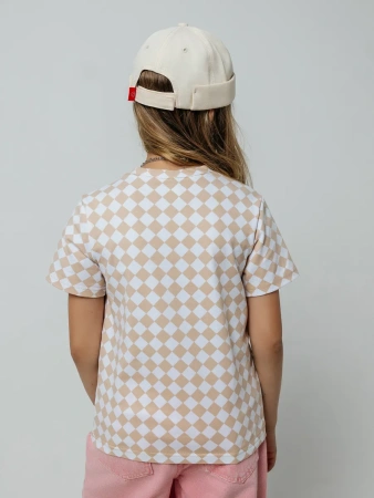 Футболка для девочки с принтом оверсайз