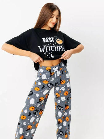 Пижама с штанами брючная большие размеры