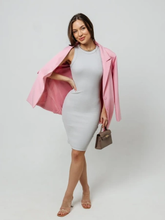 Платье женское в рубчик