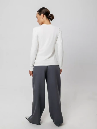 Лонгслив с блестящим принтом длинным рукавом