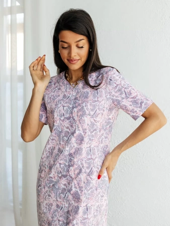 Платье женкое домашнее длинное больших размеров ПЛК609