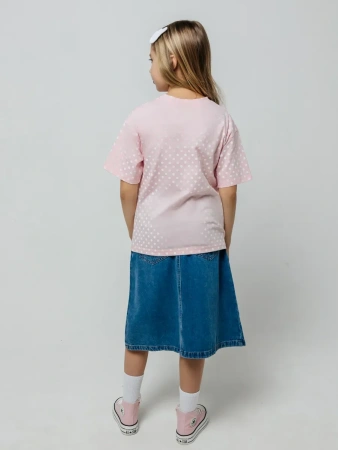 Футболка для девочки с принтом хлопок летняя пляжная