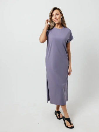 Платье женское летнее трикотажное больших размеров длинное