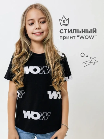 Футболка для девочки с принтом хлопок летняя пляжная